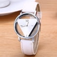 thumbnail image 2 of Mens Womens Unique Hollowed-out Triangular Dial Black Fashion Watch WH, 2 of 2