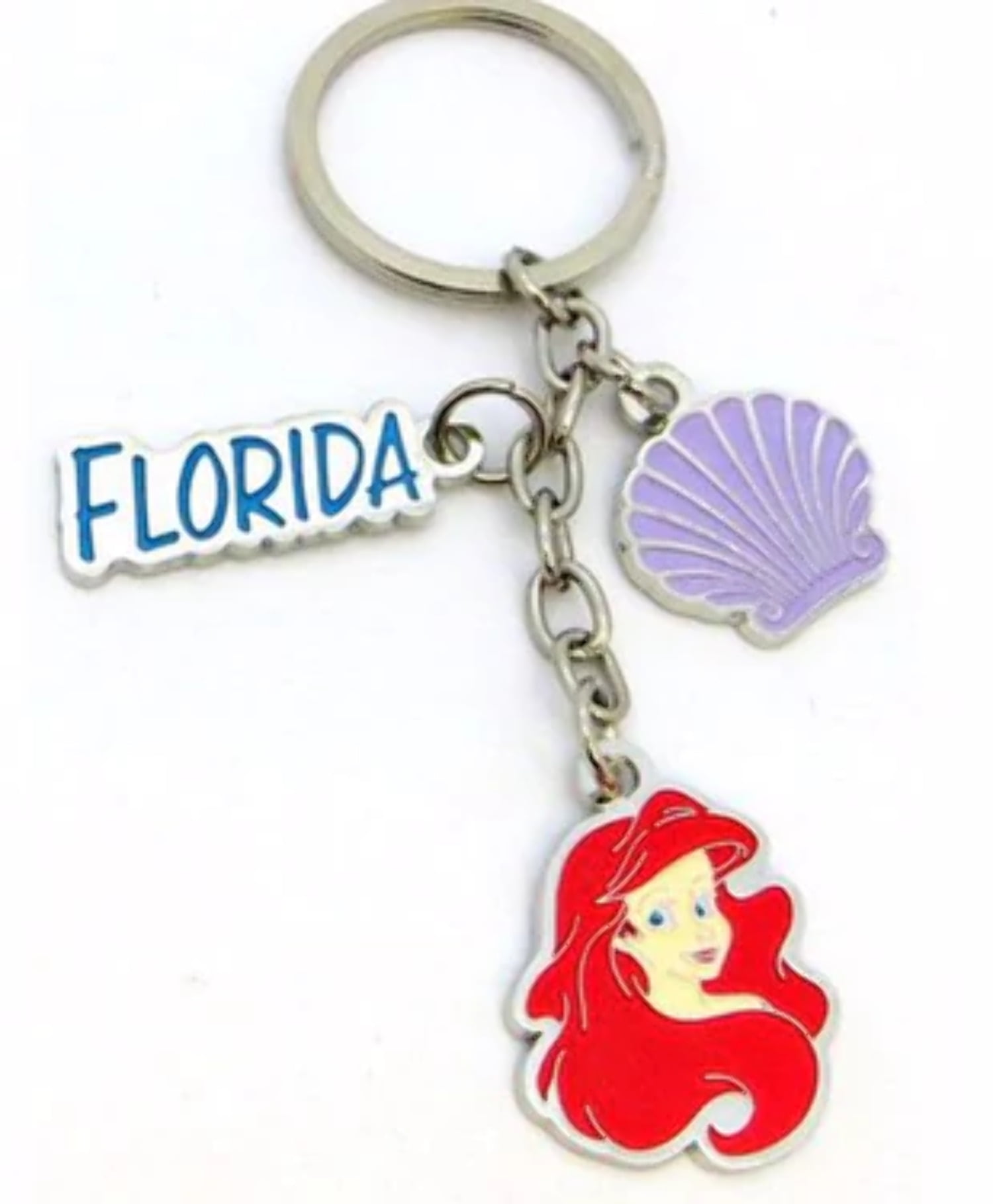 Disney Metal Key Tag Multi Charms, Minnie, Mickey Mouse, Florida