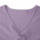 thumbnail image 4 of Elegante Vestido Corto con Cuello en V de Manga Corta Diseño de Moda Casual para Primavera Verano, Pantalones Cortos de Vestido de las Mujeres para el Uso Diario, 4 of 7