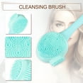 thumbnail image 2 of Unique Bargains Silicone Facial Cleansing Brush Multifunction Handheld Face Scrubber for Face Skincare Green 6.10"x1.57", 2 of 7