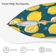 thumbnail image 5 of KLL Lemon Decorative Throw Pillow Covers Velvet Soft for Couch Sofa Bedroom Living Room Outdoor - 16"x16", 5 of 8