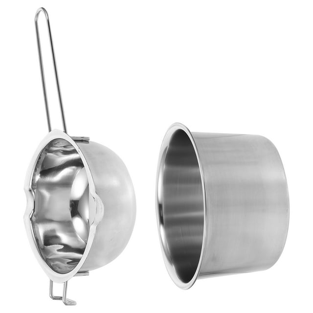 Minkissy Marmite Double en Acier Inoxydable pour Faire Fondre le Fromage à la Cuisson 1 Ensemble