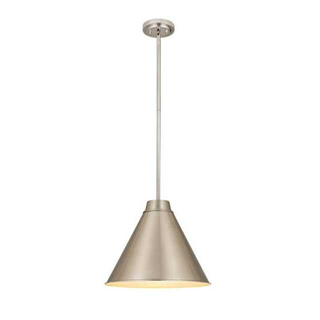 Z Lite 6011P18-BN Eaton Collection 1 Light Pendant, Brushed Nickel