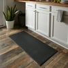 Mainstays Cushioned Solid Kitchen Mat, Rich Black, 20 x45