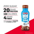 thumbnail image 3 of Muscle Milk Zero Protein Shake, Chocolate,20g Protein, Zero Sugar, 100 Calories, Calcium, Vitamins A, C & D, 4g Fiber, Energizing Snack, Workout Recovery, Packaging May Vary,11.16 Fl Oz (Pack of 12), 3 of 5