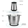 thumbnail image 5 of FiveBox Electric Food Processor, 12 Cup 2-Speed Mini Electric Food Chopper Powerful Meat Grinder with 2 Bi-Level Blades Stainless Steel Mincer for Kitchen, Vegetable, Onion, Garlic, Salad, Fruit,Nuts, 5 of 8