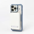 thumbnail image 3 of Designed for iPhone 16 Pro Max Case, Mag-Safe Compatible, Clear Slim Case with Built-in Camera Lens Stand, Anti-Yellowing, Durable Protection with Shockproof Corners for iPhone 16 Pro Max, Darkpurple, 3 of 8
