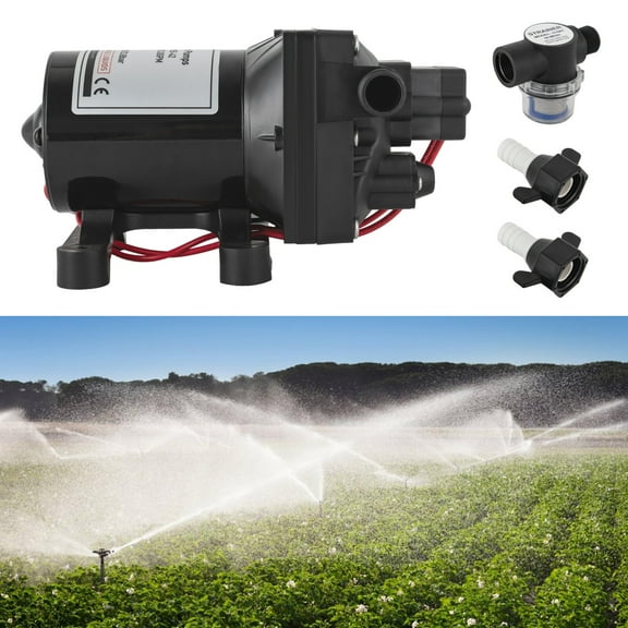 24V Diaphragm Water Pressure Pump, 3.0 GPM 55 PSI RV Marine Pump for Caravan, Yacht, Shower Booster & Irrigation, with Overheat Protection & Automatic on/Off