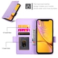 thumbnail image 4 of Designed for iPhone XR Wallet Case, with Card Slots Strong Magnetic Closure PU Leather Flip Fold Shockproof Kickstand Durable Purse Flip Case for iPhone XR - Purple, 4 of 7