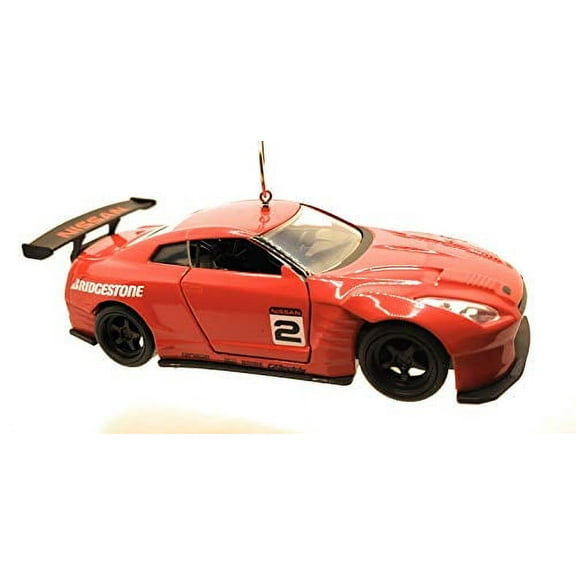 2009 Nissan GT-R R35 Large Christmas Ornament 1:38 Red