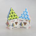thumbnail image 1 of Master's Hand Cuarto orden Pirámide Cubo 4x4 Triangular Cubo de 4 lados Deformado Juguete de forma especial kaili Sencillez, 1 of 5