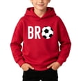 thumbnail image 2 of ZOYOEN Boys Graphic Hoodie with Pocket- Casual Loose Fit Pullover Long Sleeve Kids Sweatshirt Red Size 5 T, 2 of 9