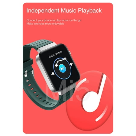 Mi5 Smartwatch Bluetooth Bracelet Sports Smartwatch With Call Control Heart Rate Fitness Tracker