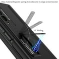 thumbnail image 6 of Dteck Magnetic Hinge Case for Samsung Galaxy Z Fold3 5G with S Pen Holder, Full Body Rugged Kickstand Case with Built-in Glass Screen Protector,Black, 6 of 8
