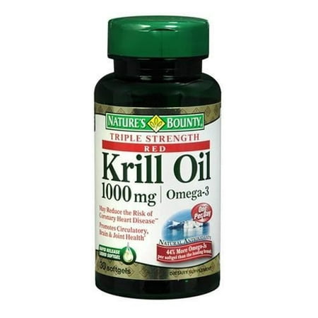 UPC 074312131233 product image for Nature's Bounty Triple Strength Red Krill Oil 1000 mg Softgels | upcitemdb.com