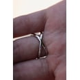 thumbnail image 2 of ORLOV DIAMONDS 1.00ct Moissanite Criss Cross Anniversary Band Ring 14K White Gold Plated, 2 of 4