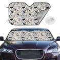 thumbnail image 2 of Fotbe Puppy Car Windshield Sunshade | Sun Visor Protector Front Window Shade, Keeps Out UV Rays, Keeps Your Vehicle Cool-Medium, 2 of 7