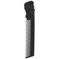 thumbnail image 1 of Portable Zinc Alloy Oil Hair Comb, Lightweight, Rounded Teeth, Carving Technology for Hair Salon Home, 1 of 7