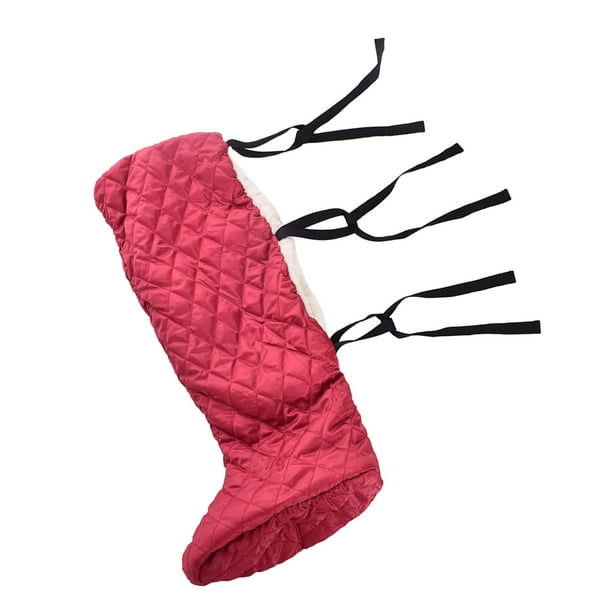 Calcetín de yeso para piernas, protector de fracturas, calentador de pies Rojo