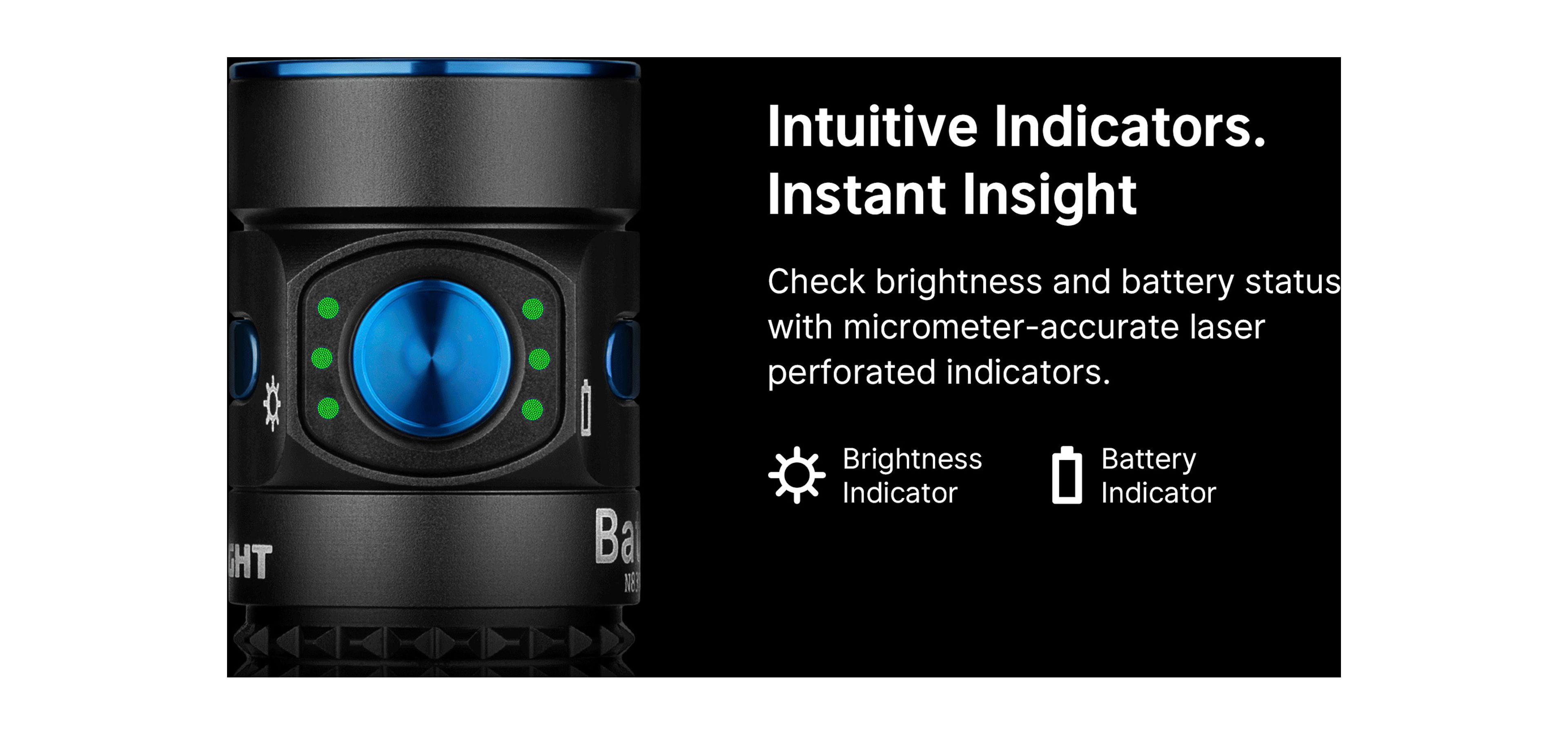 Olight Baton 4 Premium 1300 Lumen Rechargeable EDC Flashlight with Wireless Charging Case + LumentTac Organizer