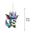 thumbnail image 2 of JilgTeok Flying Dragon Baby Small Pendant Flat Acrylic Car Pendant Home Decoration Pendant, 2 of 2