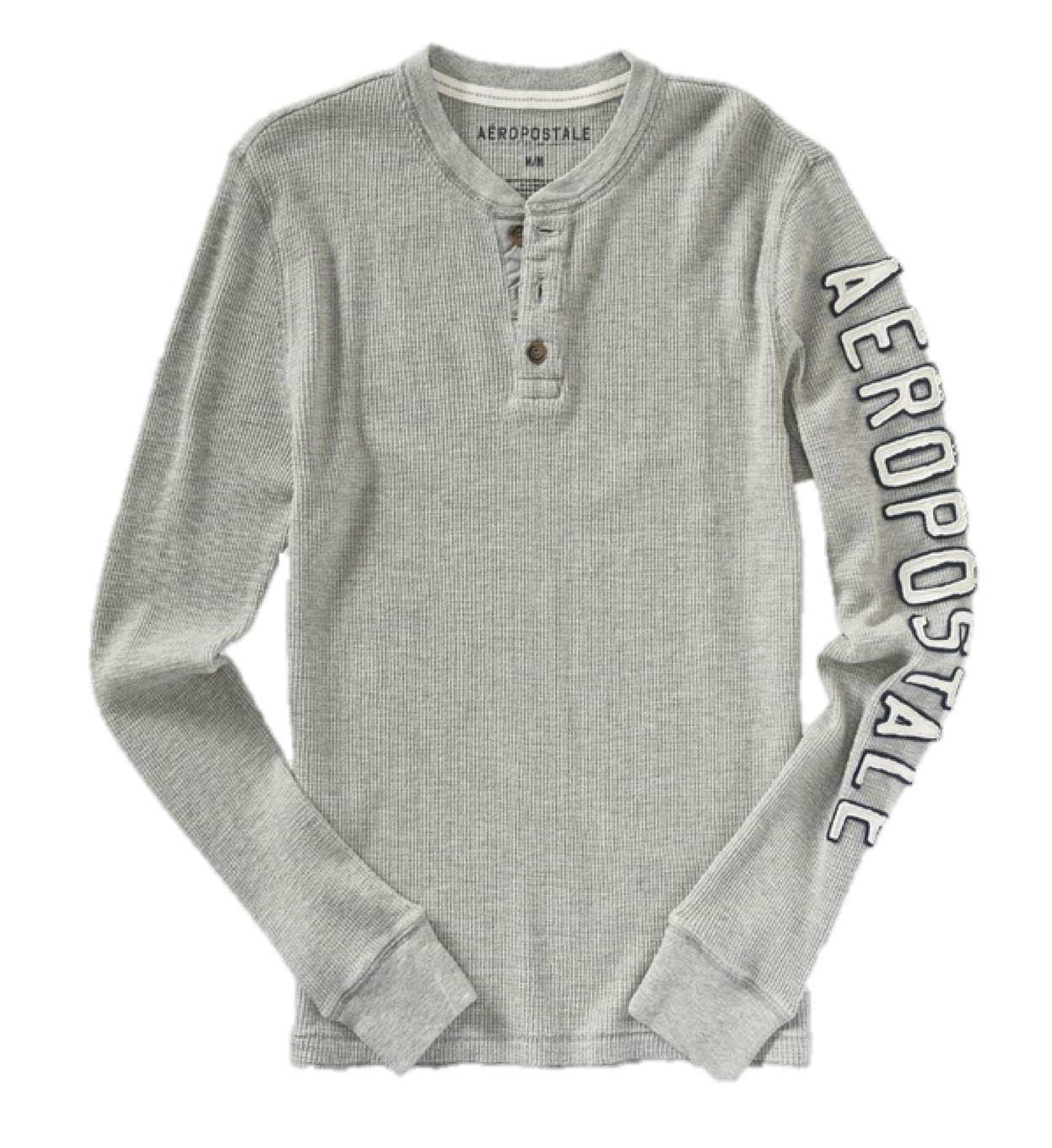 Long Sleeve Henley Thermal T-shirt 