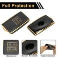 thumbnail image 4 of Funda de Llave de Coche de Silicona TPU Azul con Borde Dorado Único para VW Golf 4 5 6 MK4 MK5 MK6 Polo GTI-2 Botones Control Remoto, 4 of 6
