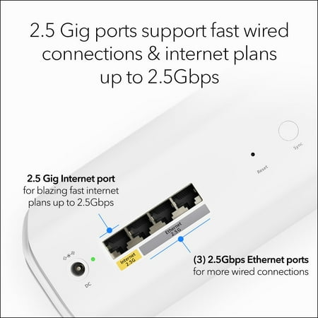 NETGEAR - Orbi 770 Series BE11000 Tri-Band Mesh Wi-Fi 7 System (3-pack) - White