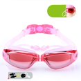 thumbnail image 1 of Goggles Swimming Goggles HD Waterproof Fog Proof Large Frame Electroplate Goggles Formen Women, 1 of 6