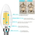 thumbnail image 3 of Luxrite 7W Candelabra LED Light Bulbs 100 Watt Equivalent 3500K Natural White 800 Lumens B11 Dimmable Damp Rated E12 12-Pack, 3 of 7