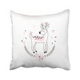thumbnail image 1 of WOPOP Deer Cute Bambi Kid Doodle Character Nursery Little Baby Cartoon Child Drawing Pillowcase 16x16 inch, 1 of 1