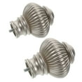 thumbnail image 3 of Shisuyan 2pcs Curtain Rod Finials Decorative End Caps Window Treatment Finials Drapery Rods Replacement Finial End Plugs For Home Office, 3 of 8