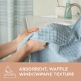 thumbnail image 5 of TOWN & COUNTRY EVERYDAY 6-Piece Textured Windowpane Set, 2-Bath Towels, 2-Hand Towels, 2-Washcloths, 100% Cotton, Plush & Absorbent 550GSM, Aqua Blue, 5 of 8