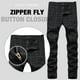 thumbnail image 2 of Pantalones a cuadros para hombre, estilo casual, elásticos, ajustados, pantalones chinos #2 Negro 32 #2 Negro 32 Xishao ropa, 2 of 2