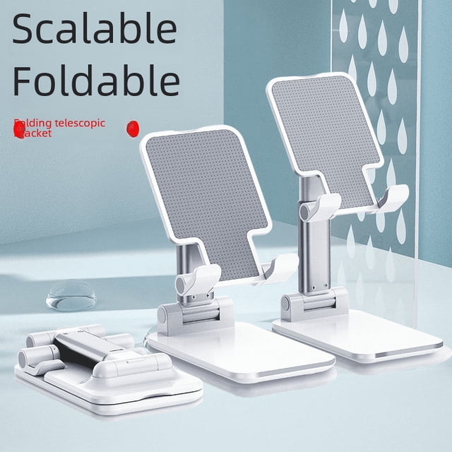 Soporte plegable para teléfono móvil, soporte para tableta de escritorio, transmisión en vivo, clase en línea, marco de soporte universal telescópico para teléfono móvil portátil