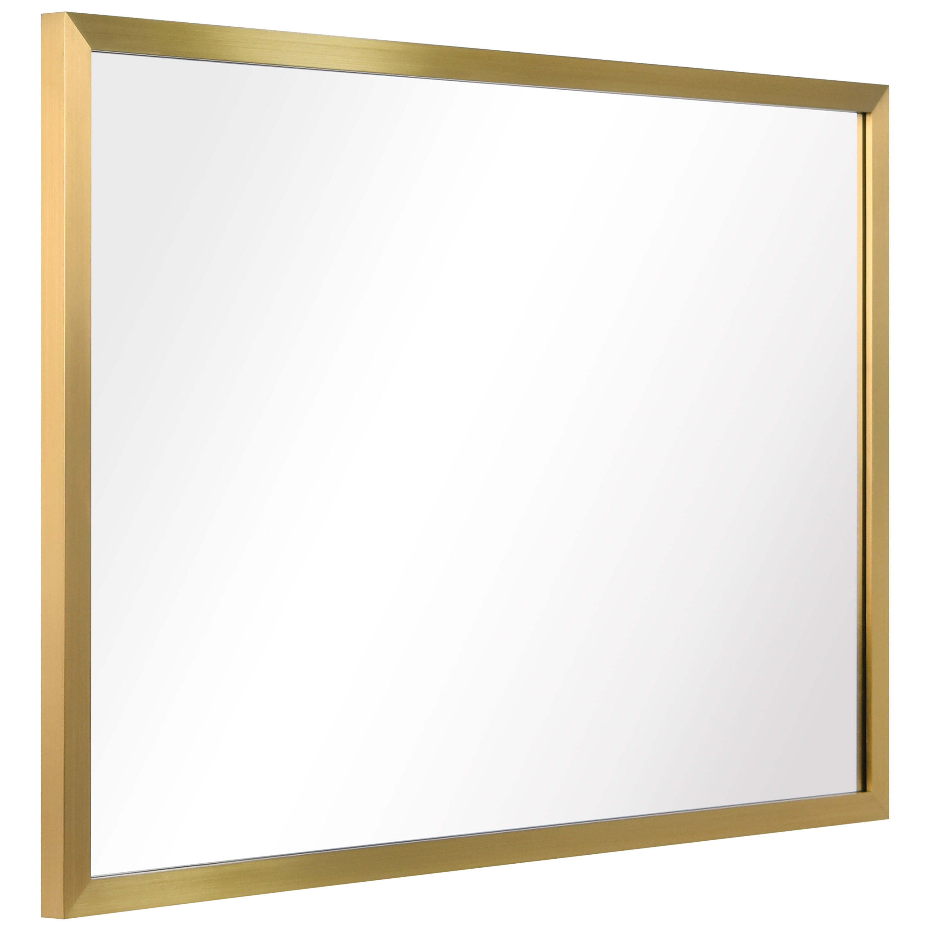 Empire Art Direct PSM-70107-2436 Contempo Brushed Gold Stainless Steel rectangular Wall Mirror
