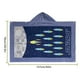 thumbnail image 4 of Extended Kids Bath Beach Suave algodón Terry Toalla con capucha Wrap Capa de dibujos animados Bata de ducha Poncho, Estrellas Noticed HA000744-04B, 4 of 6