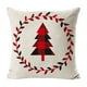 thumbnail image 2 of Linen Christmas Pillowcase 17.71x17.71in Used For Christmas Decoration Winter Holiday Decoration Pillow Cover Suitable For Home Sofas, 2 of 6