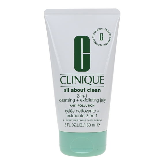 Clinique All About Clean 2-In-1 Cleansing Plus Exfoliating Jelly , 5 oz Cleanser