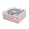 thumbnail image 5 of Haut-parleur Bluetooth Lecteur de Disques ABS Mignon Portable Tourne-Disque Sans Fil Réveil pour Décoration de Table de Chambre à Coucher Rose_Perfect Gift, 5 of 5