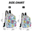 thumbnail image 2 of FORMRS Mini Backpack Purse for Women Travel Daypack Casual Shoulder Bag, Yellow Hand Drawn Sailboats, 2 of 7