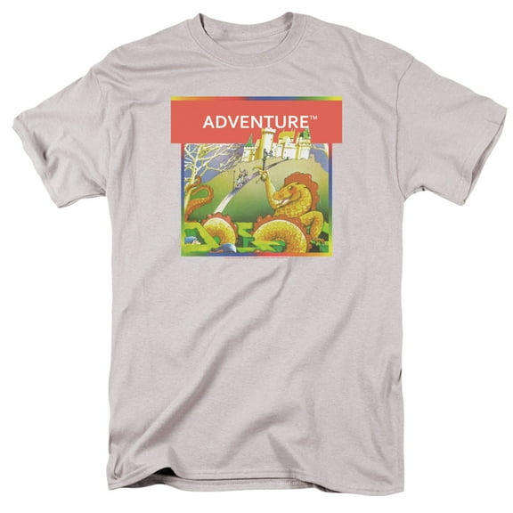 Atari Adventure Box Art S/S Adult 18/1 T-Shirt Silver