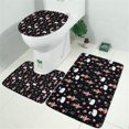 thumbnail image 2 of Ballerina Princess Swan Pattern Bathroom Rugs Sets 3 Piece,Toilet Cover Set,Absorbent Non Slip Bathroom Mats Sets with U-Shaped Contour Rug Toilet Rug Set, 2 of 5