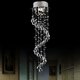 thumbnail image 5 of Colgante de cristal de lujo Crafts, candelabro moderno con forma de gota de lluvia con acabado cromado para pasillos, sala de estar, luminaria de altura que garantiza un rendimiento superior a prueba, 5 of 5