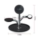 thumbnail image 3 of Cargador inalámbrico, cargador portátil, soporte magnético, bandeja de carga inalámbrica, adecuado para teléfonos iOS, relojes, auriculares, cargador inalámbrico ajustable tres en uno, color negro. Ca, 3 of 8