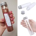 thumbnail image 3 of 30Pcs 110Ml Plastic Test Tube,Clear Flat Test Tubes,Plastic Test Tubes with Screw Caps for ,Beans, Decor, 3 of 8