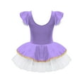 thumbnail image 4 of iiniim Girls Ballet Dance Tutu Dress Performance Circus Show Ringmaster Costumes Purple 14, 4 of 7