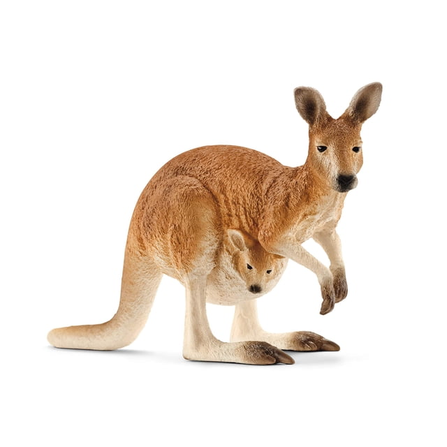 Figura de animal Schleich Wild Life con forma de canguro para niños a partir de 3 años