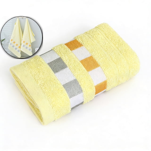 Striped Polyester Towel – 29.5x13.7in Ultra-Soft, Highly Absorbent & Quick-Drying Bath Towel for Home, Gym, Beach & Travel – Lightweight, Durable & Multipurpose