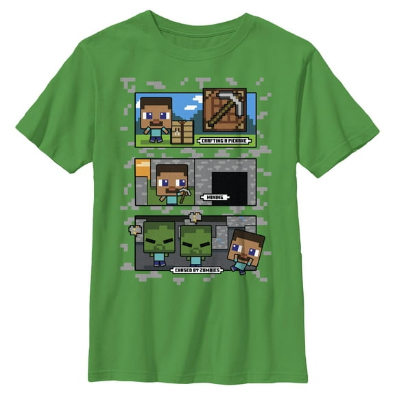 Boys Minecraft Steve Activities T Shirt